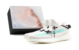 Adidas Yeezy Boost 350 V2 Low Top повседневные кроссовки унисекс белый - белый (с коробкой), цвет White (Box) hq6316(team1271-薄荷椰子s-box） | white (box)