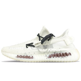 Adidas Yeezy Boost 350 V2 устойчивые к истиранию низкие кеды унисекс бело-коричневые, цвет White Brown hq6316(team373-白日说梦) | white brown