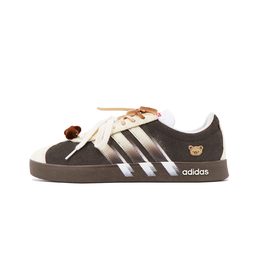 Adidas Нео ВЛ Корт 2.0 амортизирующие износостойкие низкие скейтбордские кроссовки унисекс коричневые, цвет Brown hq1802(tean17-榛果特调) | brown