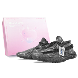 Adidas Изи Буст 350 V2 устойчивые к истиранию низкие кеды унисекс черно-белые, цвет Black White id4811(team373-星际漫步box) | black white