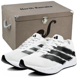 Adidas Дурамо RC устойчивые к истиранию низкие кроссовки для бега унисекс белый черный - белые чернила танец-подарочная коробка 3, цвет White Ink Dance-Gift Box 3 id2702(team96-白宣墨舞s-box) | white ink dance-gift box 3