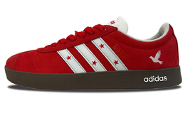 Adidas ВЛ Корт 2.0 износостойкие и легкие низкие скейтерские кроссовки унисекс - алый, цвет Scarlet hq1802(team1071-红帜白鸽) | scarlet