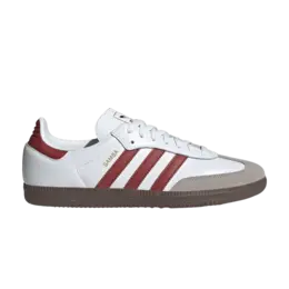 Кроссовки Adidas Samba OG, White Preloved Ruby jh8798 | cream