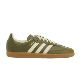 Кроссовки Adidas Samba OG, Medium Raw Khaki Gum jr0890 | brown