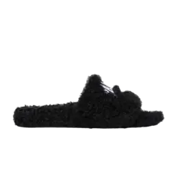 Кроссовки Balenciaga Furry Slides 'Cities Paris - Black', черный 654747 w2do2 1001 | cities paris - black