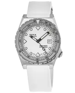Doxa Sub 600T Whitepearl Dial Fabric Strap Men's Watch 862.10.011.23