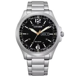 Citizen Eco-Drive Black Dial Mens Watch aw0110-58e