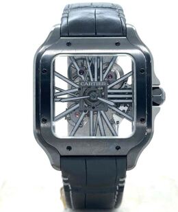 Pre-owned Cartier Whsa0009 Skeleton Dial Mens Watch