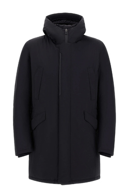 HERNO: Чёрный пуховик 