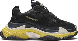 Кроссовки Balenciaga Triple S Sneaker Black Yellow, черный 534162 w09og 1087 | black