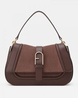FURLA: Коричневая сумка 