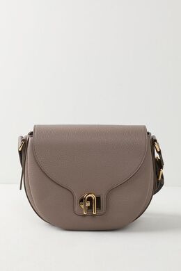 Furla: Бежевая сумка 