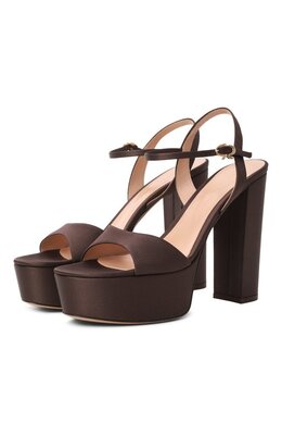Gianvito Rossi: Коричневые босоножки 