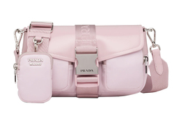 Блестящая кожаная сумка с нейлоновым клапаном, через плечо, на пояс, женская Prada 1bd295-789-f0e18-v-bfo