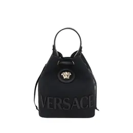 Versace Black Fabric Backet Bag ve10182971a138681b00vbb