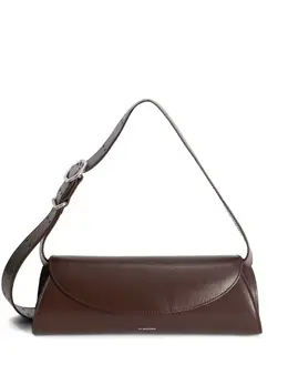 Jil Sander-Cannolo Small Leather Shoulder Bag-Donna 53072818635092
