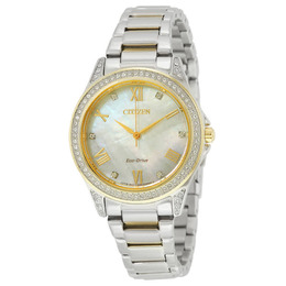 Citizen POV Eco-Drive Mother of Pearl Dial Ladies Watch em0234-59d