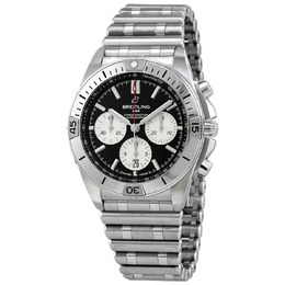 Breitling Chronomat B01 42 Chronograph Automatic Black Dial Mens Watch ab0134101b1a1