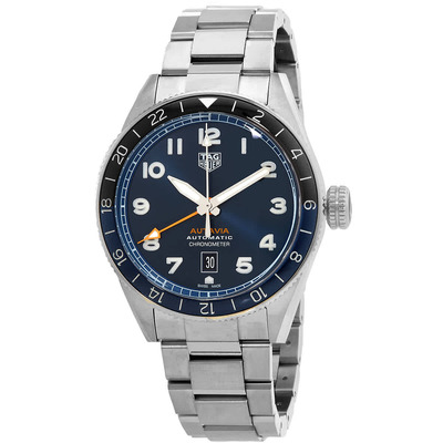 Tag Heuer Autavia Automatic Blue Dial Batman Bezel Mens Watch WBE511A.BA0650 (black, arb8058)