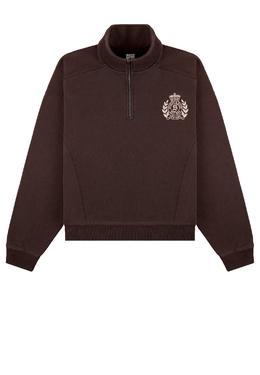 SPORTY&RICH: Коричневая толстовка 