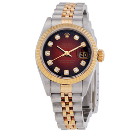 Pre-owned Rolex Datejust Automatic Diamond Ladies Watch 69173blsj