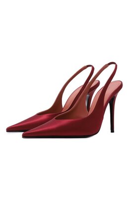 Amina Muaddi: Бордовые туфли 