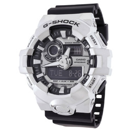 Casio G-Shock Alarm World Time Quartz Analog-Digital Silver Dial Watch gm-700-1adr