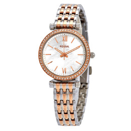 Fossil Carlie Mini Mother of Pearl Dial Two-tone Ladies Watch es4649