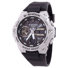 Casio G-Steel Alarm World Time Quartz Analog-Digital Black Dial Mens Watch gst-b400-1adr