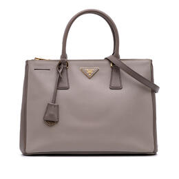 Pre-owned Prada Medium Bicolor Saffiano Lux Galleria Double Zip Satchel jsnabl9hubyoagwd