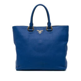 Pre-owned Prada Vitello Daino Tote 927q3050lo388hze