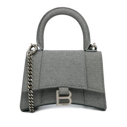 Pre-owned Balenciaga Mini Glitter Hourglass Satchel 664676-1601-r-209437