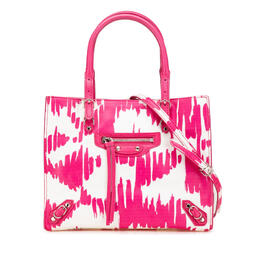 Pre-owned Balenciaga Mini Leather Papier A4 Satchel 338585