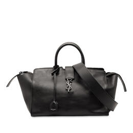Pre-owned Saint Laurent Small Leather Monogram Downtown Cabas Satchel lth436832.1016