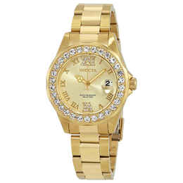 Invicta Pro Diver Gold Dial Ladies Watch 15252