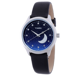 Timex Celestial Quartz Blue Glitter Dial Ladies Watch tw2v49200