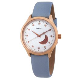 Timex Celestial Quartz White Dial Ladies Watch tw2v49400