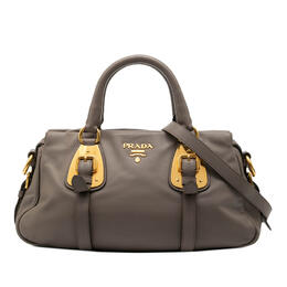 Pre-owned Prada Soft Calfskin Shopping Satchel 1cl7bgpe3m3oeejt