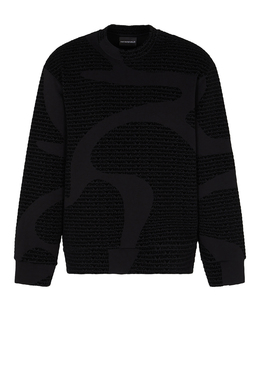 EMPORIO ARMANI: Чёрная толстовка 