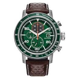 Citizen Brycen Chronograph Green Dial Mens Watch ca0851-05x