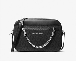 Сумка Michael Kors Jet Set Large Logo Crossbody, черный 35s1sttc9b | black
