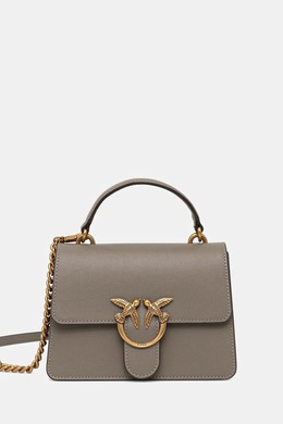 Кожаная сумка Pinko, серый 100071.a0f1 | szary