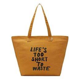 Сумка-тоут Converse Renew Life's Too Short To Waste Canvas Tote Bag 'Brown' 10018575-a01 | brown