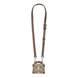 Сумка Gucci Unisex Canvas Old Flower Logo AirPods Pro Single-Shoulder Bag Brown 'Cream' 645205-k9gsn-8358