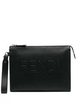 Клатч на молнии Fendi, черный 19811336 | черный