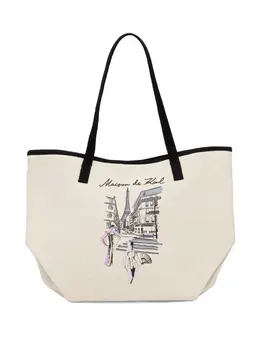 Сумка-шоппер с принтом K/Sketch Karl Lagerfeld, кремовый 32353093 | кремовый