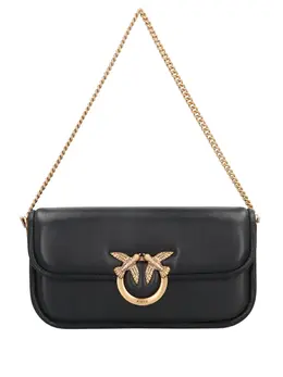 Маленькая сумка на цепочке с птичками Love Pinko, черный 32446254 | черный