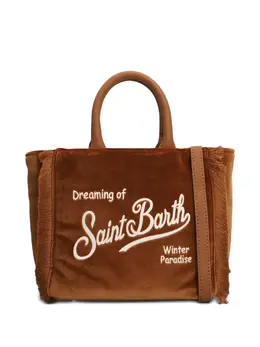 Сумка-тоут с ручкой и бахромой Mc2 Saint Barth, коричневый 32602100 | коричневый