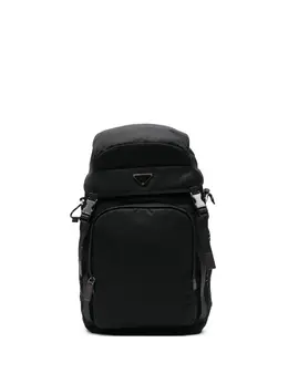 Рюкзак с пряжкой и шнурком Prada, черный 32683644 | черный