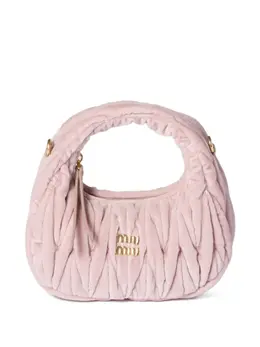 Мини-сумка-тоут Wander с логотипом-буквами Miu Miu, розовый 32706225 | розовый